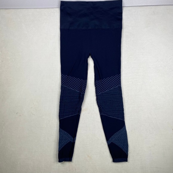 Spanx Dark Blue Highrise Seamless Ankle Look At Me Now Moto Leggings Size 1X - Picture 5 of 8